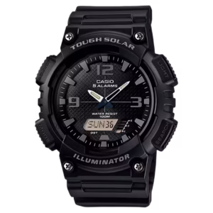Casio AQ-S810W-1A2 Timeless black resin men's sport ana-digi watch