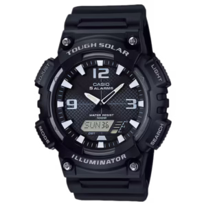 Casio AQ-S810W-1A Timeless Black Polymer Resin Sport Ana-Digi watch