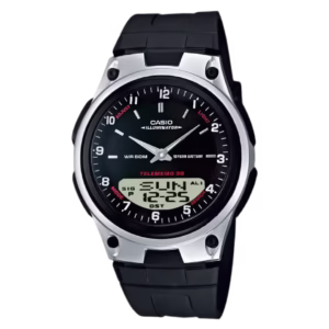 Casio AW-80-1A Timeless black and silver polymer ana-digi men's sport watch