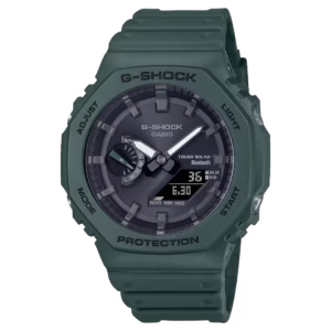 Casio GA-B2100-3A G-Shock olive green carbon-reinforced resin octagonal ana-digi sport watch