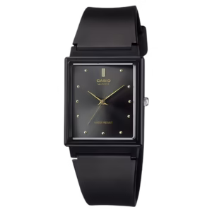 Casio MQ-38-1ADF Timeless collection black resin rectangular analog watch