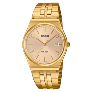 Casio MTP-B145G-9A Timeless Collection gold-tone stainless steel men's analog quartz watch