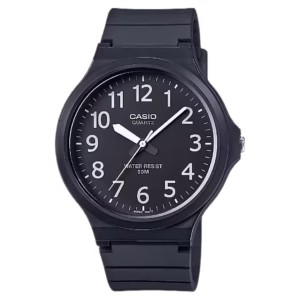 Casio MW-240-1B Timeless black resin men's casual analog watch