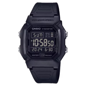 Casio W-800H-1B Timeless Collection black resin digital men's vintage watch
