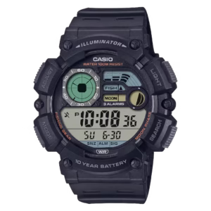 Casio WS-1500H-1A Timeless black Casio resin digital sport watch