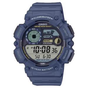 Casio WS-1500H-2A Timeless navy blue resin sport digital watch